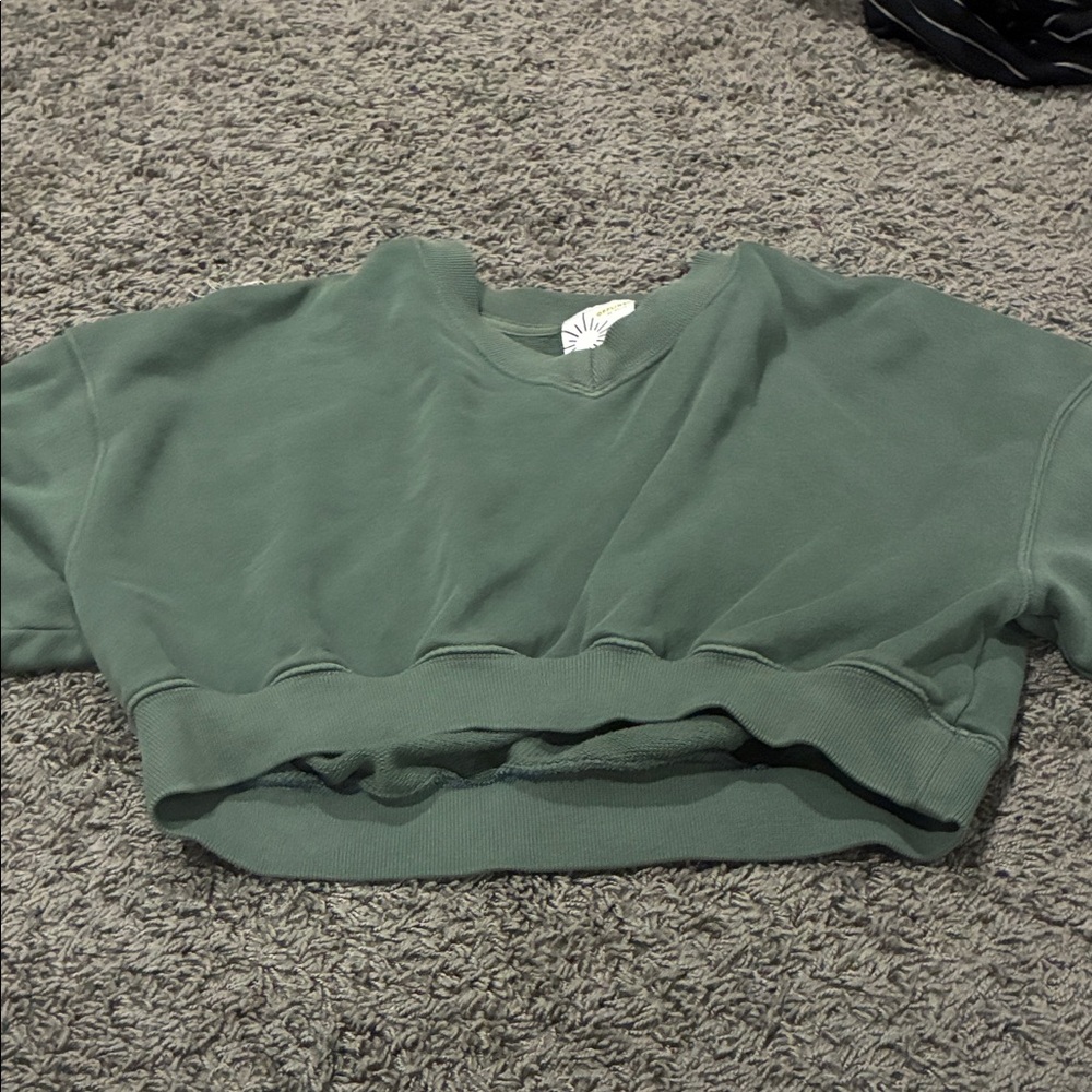 Aerie Sage Green Crop Top